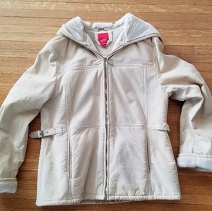 Esprit Suede Hooded Jacket